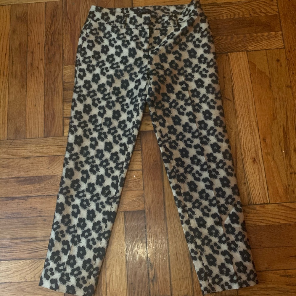 Metallic Gold Floral Slacks